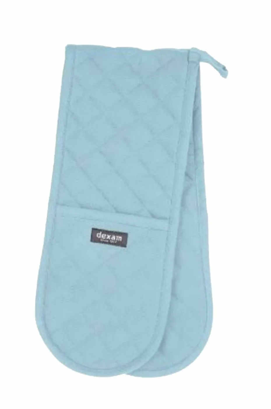 Dexam Double Oven Glove Love Colour by Dexam - Duck Egg
