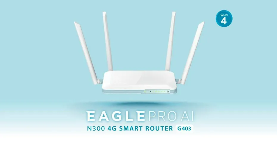 D-Link Smart ruter Eagle Pro AI N300 4G