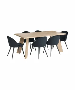 Ellos Country spisegruppe med 1 bord + 6 stoler
