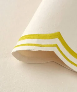 Ellos Home Bordmatte Elly Scallop i resirkulert halvlinne 2-pakning