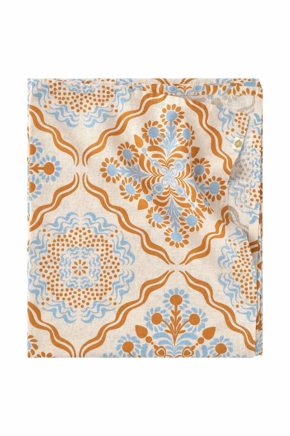 Ellos Home Duk Duk Elly Tile i resirkulert halvlinne