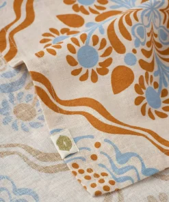 Ellos Home Duk Duk Elly Tile i resirkulert halvlinne
