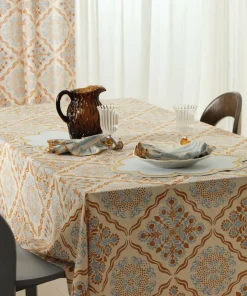 Ellos Home Duk Duk Elly Tile i resirkulert halvlinne