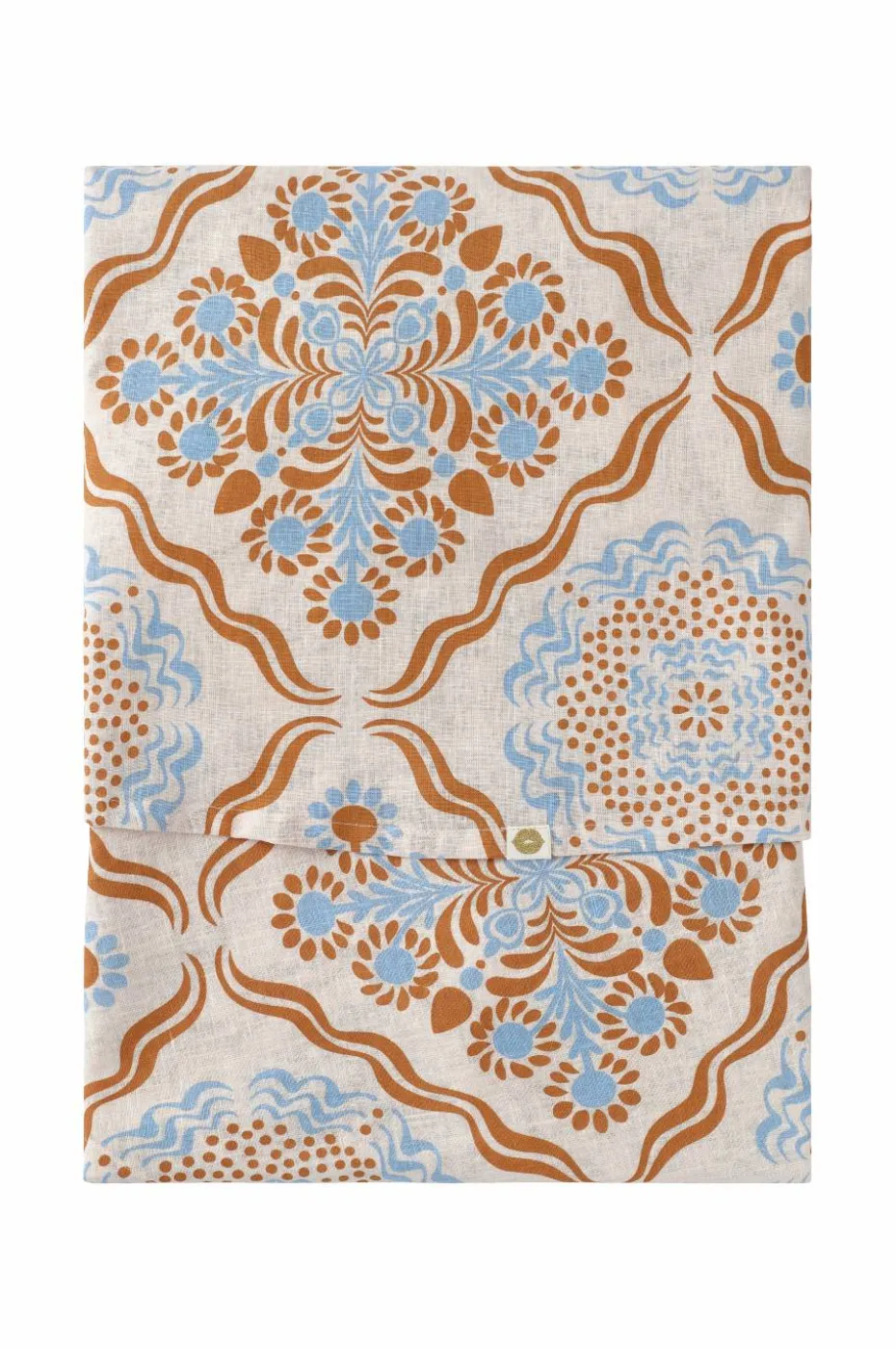 Ellos Home Duk Duk Elly Tile i resirkulert halvlinne Ø 150 cm