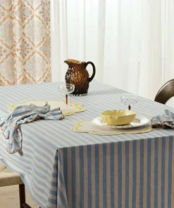 Ellos Home Duk Elly Classic Stripe i resirkulert halvlinne