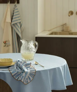 Ellos Home Duk Elly i resirkulert halvlinne Ø 150 cm