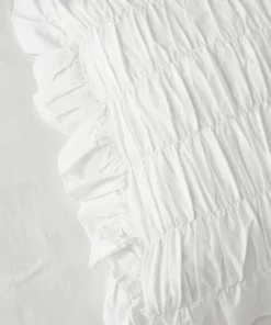Ellos Home Dynetrekk Juliette Elastic Frill i vasket bomull 2 deler