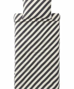 Ellos Home Dynetrekksett Diagonal Stripe i bomull 2 deler