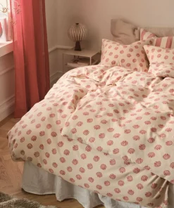 Ellos Home Dynetrekksett Valerie Shell i bomullsflanell 2 deler