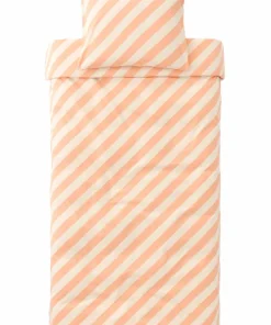 Ellos Home Dynetrekksett Diagonal Stripe i bomull 2 deler