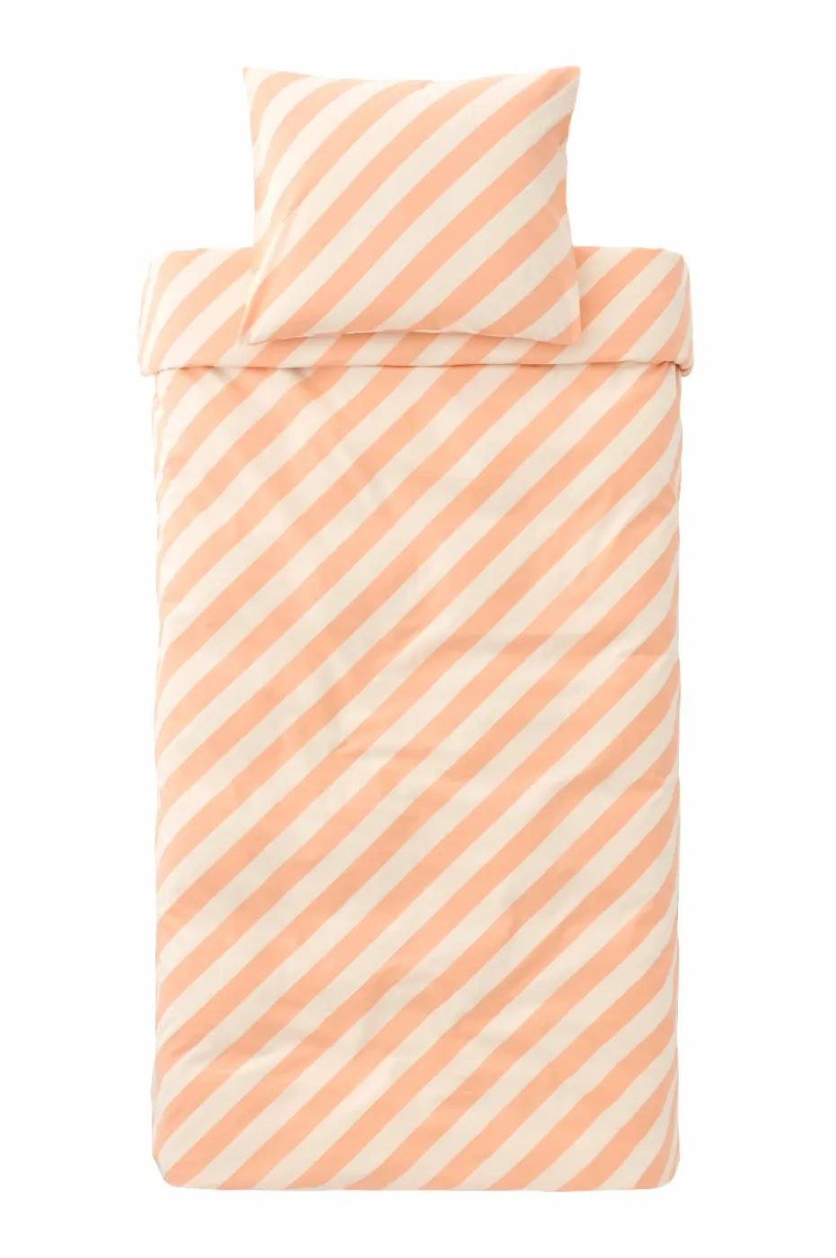 Ellos Home Dynetrekksett Diagonal Stripe i bomull 2 deler