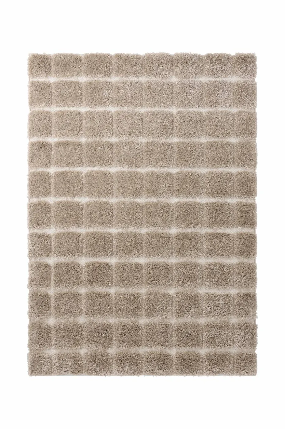 Ellos Home Flossteppe Alba Check Shaggycarpet