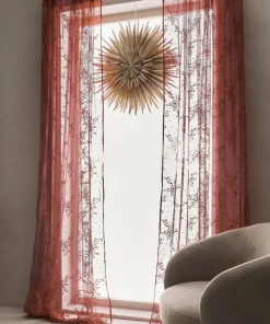 Ellos Home Gardin med løpegang Lise 2-pk
