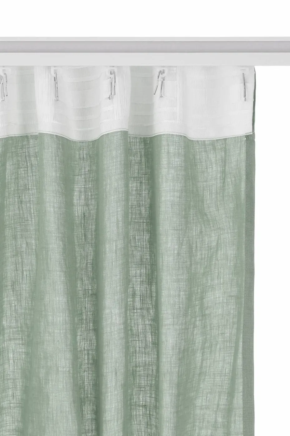 Ellos Home Gardin med multibånd Malva 2-pk i 100% lin