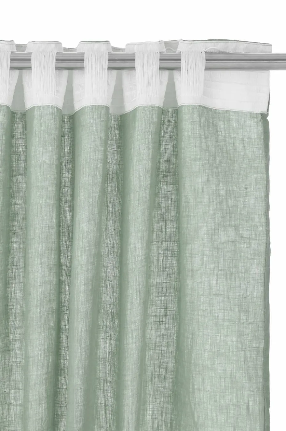 Ellos Home Gardin med multibånd Malva 2-pk i 100% lin