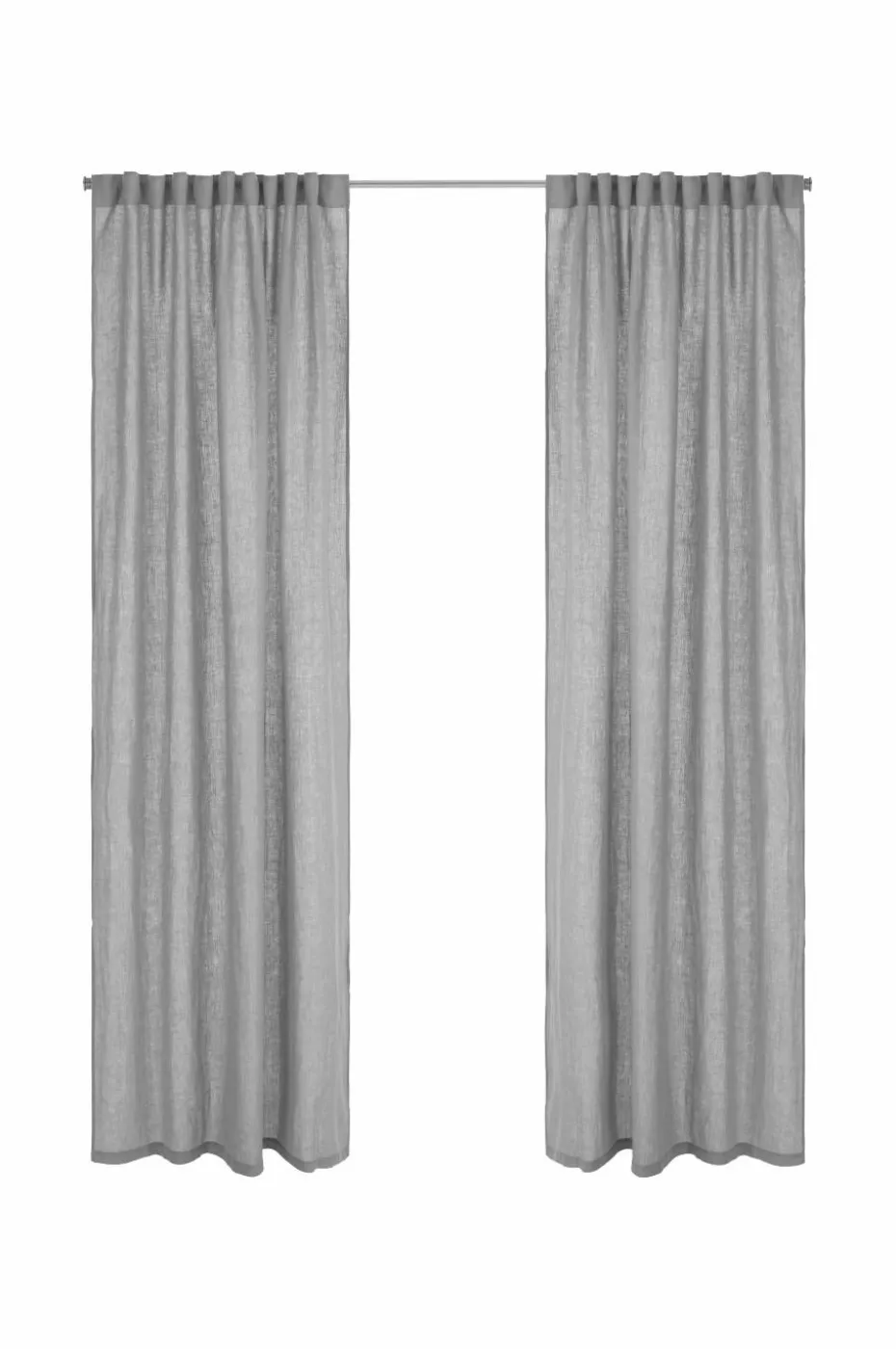 Ellos Home Gardin med multibånd Malva 2-pk i 100% lin