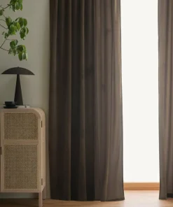 Ellos Home Gardin med multibånd Nora i fløyel 2-pk