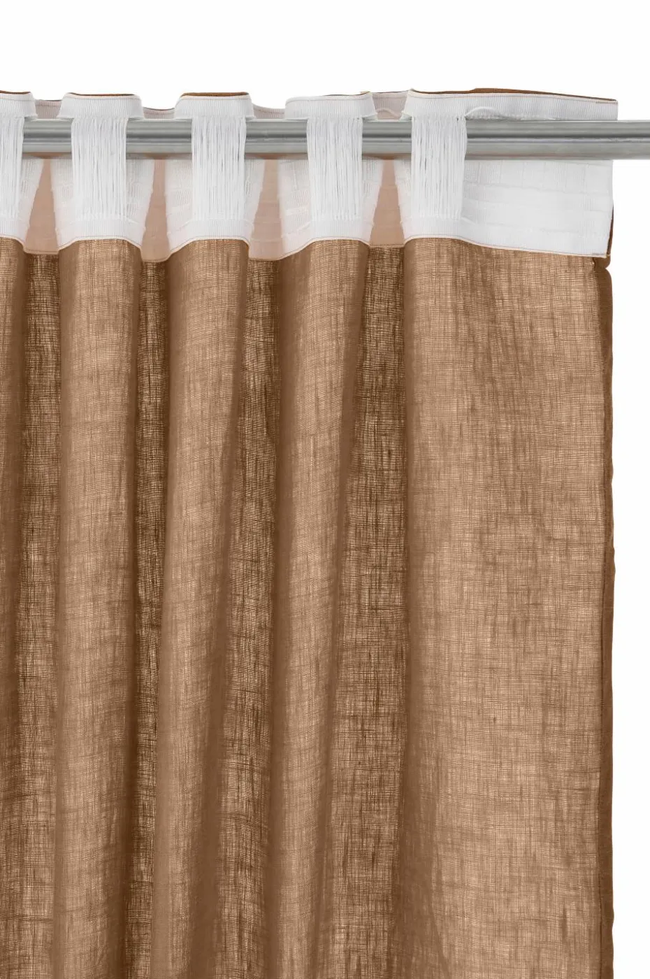 Ellos Home Gardin med multibånd Malva 2-pk i 100% lin