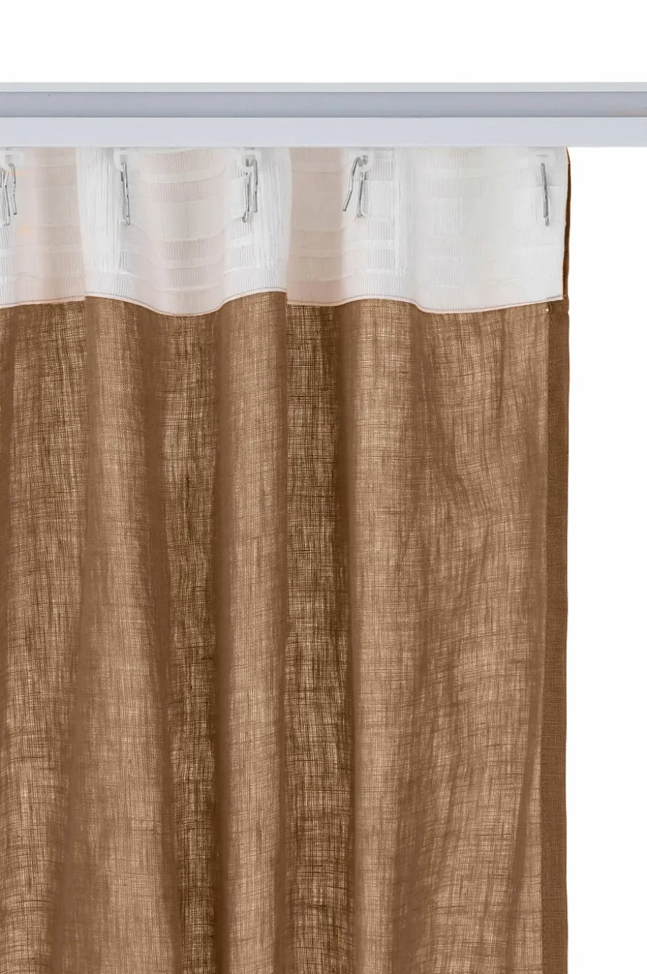 Ellos Home Gardin med multibånd Malva 2-pk i 100% lin