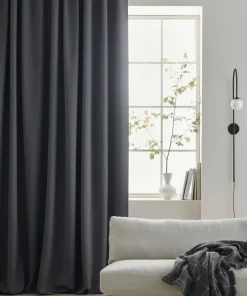 Ellos Home Gardin med multibånd Sandy Wide, mørkleggende, 1 stk