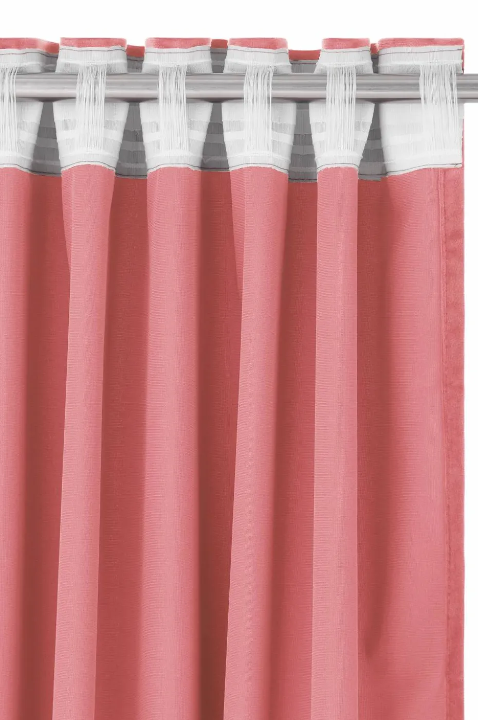 Ellos Home Gardin med multibånd Nora i fløyel 2-pk