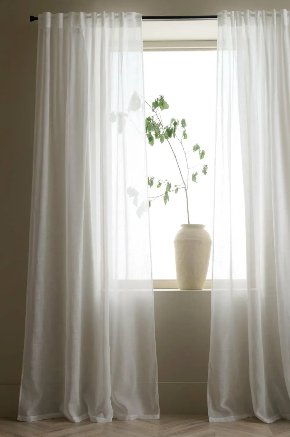 Ellos Home Gardin med multibånd Lara 2-pk