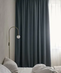 Ellos Home Gardin med multibånd Sandy Wide, mørkleggende, 1 stk
