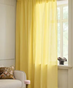 Ellos Home Gardin med multibånd Malva Wide ekstra bred, 1 stk i 100% lin