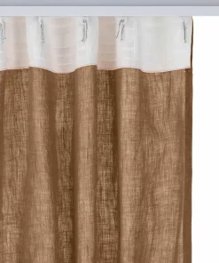 Ellos Home Gardin med multibånd Malva Wide ekstra bred, 1 stk i 100% lin
