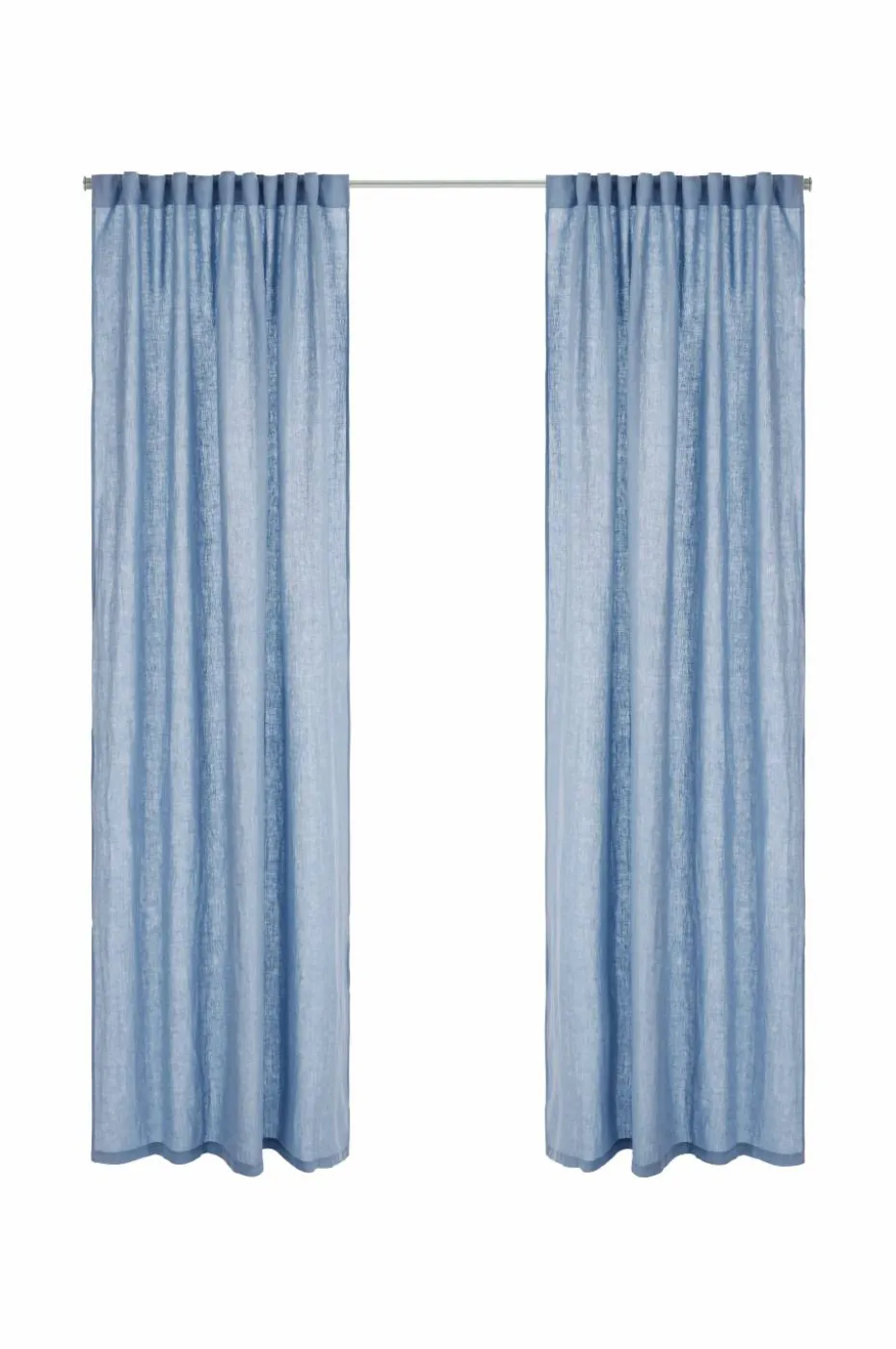 Ellos Home Gardin med multibånd Malva 2-pk i 100% lin