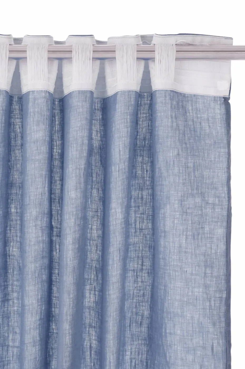 Ellos Home Gardin med multibånd Malva 2-pk i 100% lin