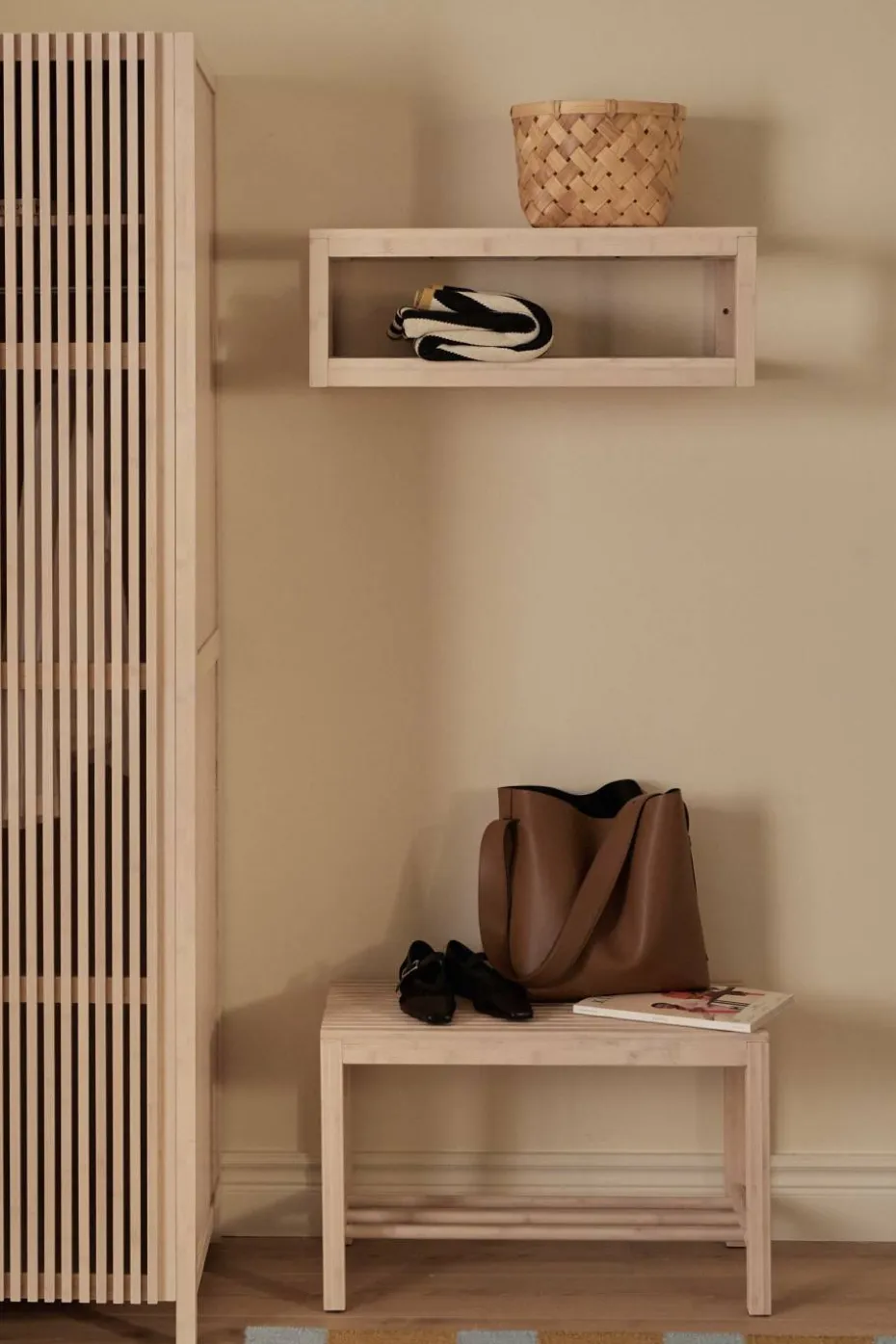 Ellos Home Hattehylle / skohylle Stripe