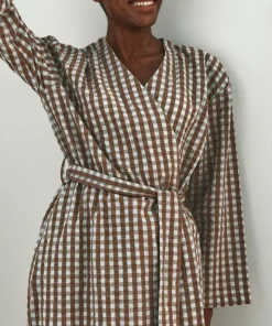 Ellos Home Kimono Nell Check Kimono