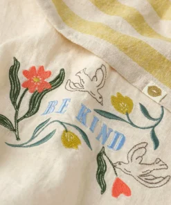 Ellos Home Kjøkkenhåndkle Elly Classic Stripe i resirkulert halvlinne 2-pakning