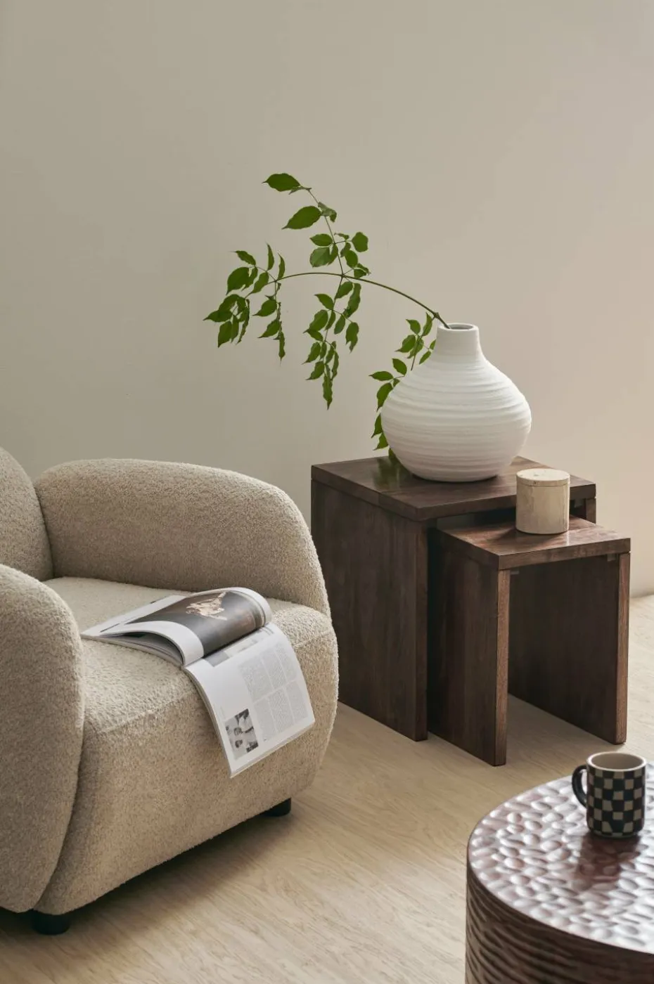 Ellos Home Krakk / bord Helle, sett i 2 deler