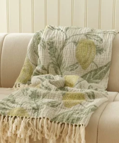 Ellos Home Pledd Jennie Lemon