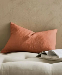 Ellos Home Putetrekk Candice Zip i vasket lin 40x60 cm