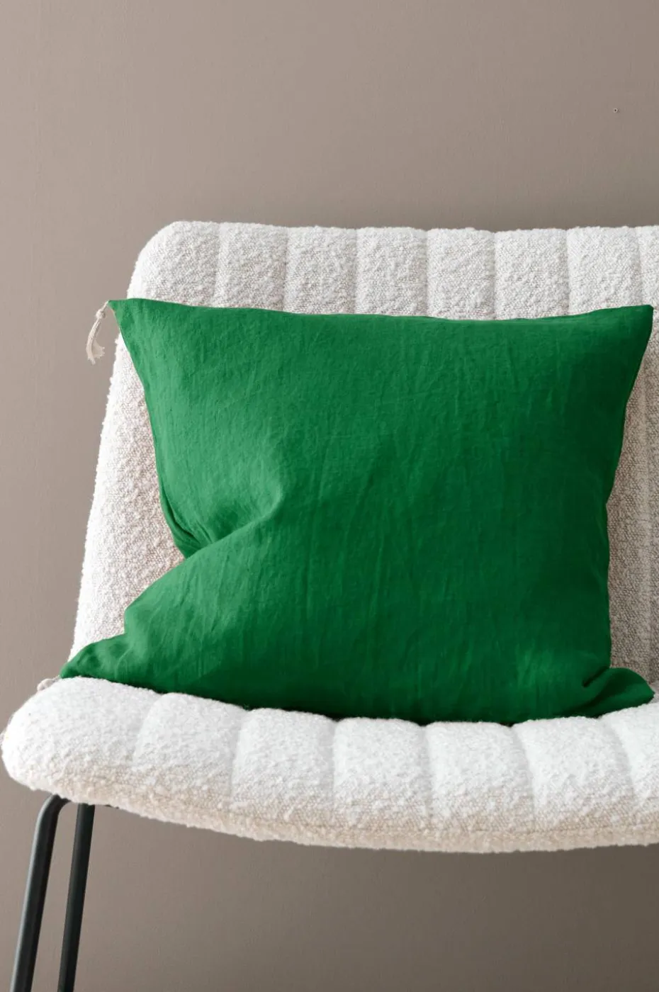Ellos Home Putetrekk Candice Tassel i vasket lin 50x50 cm