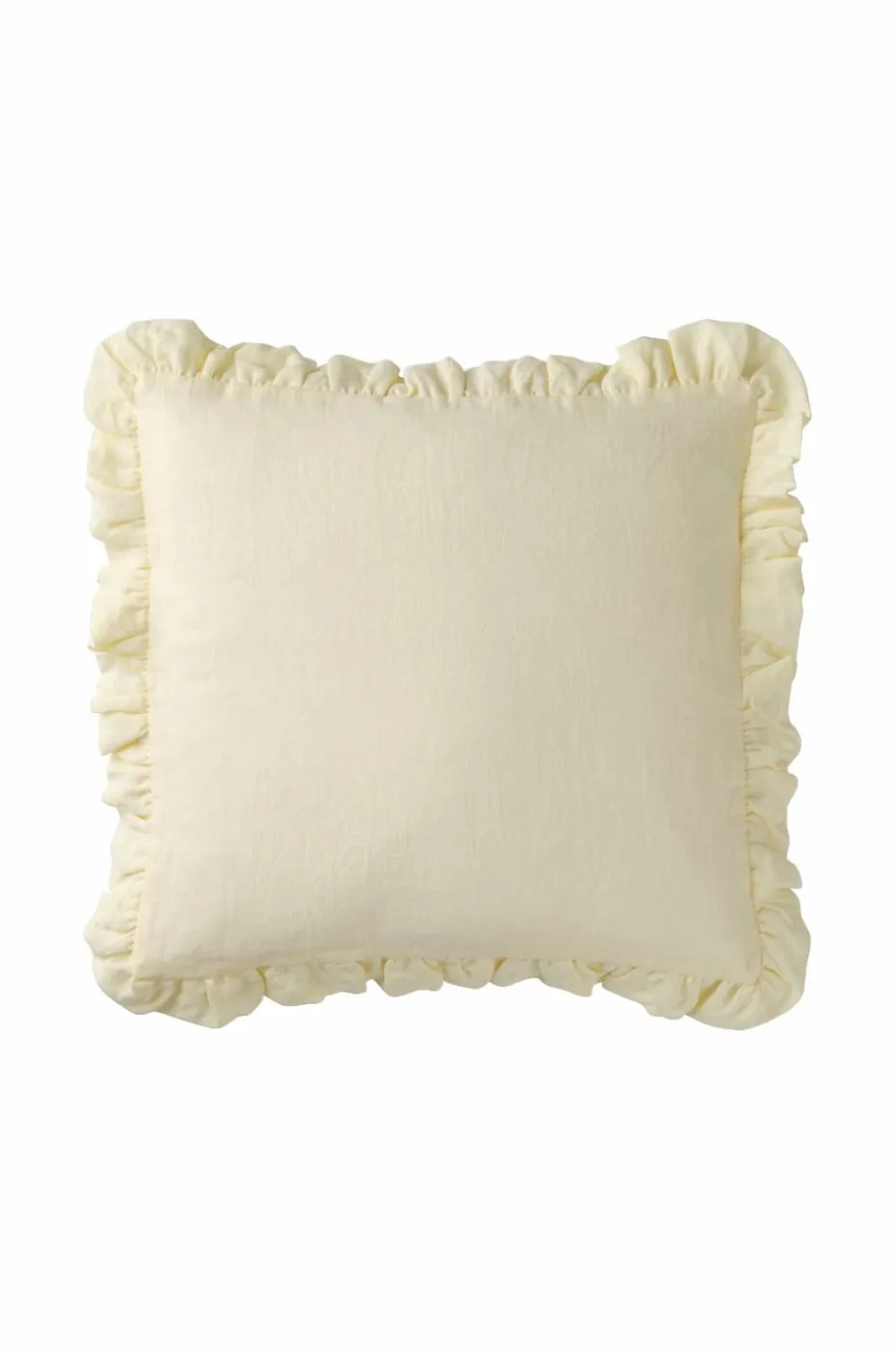 Ellos Home Putetrekk Candice Frill i vasket lin
