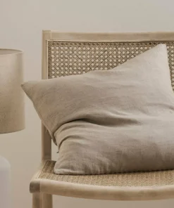 Ellos Home Putetrekk Candice Zip i vasket lin 50x50 cm