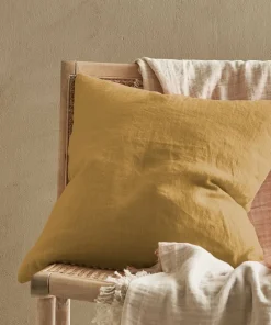 Ellos Home Putetrekk Candice Zip i vasket lin 50x50 cm