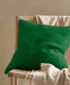 Ellos Home Putetrekk Candice Zip i vasket lin 50x50 cm