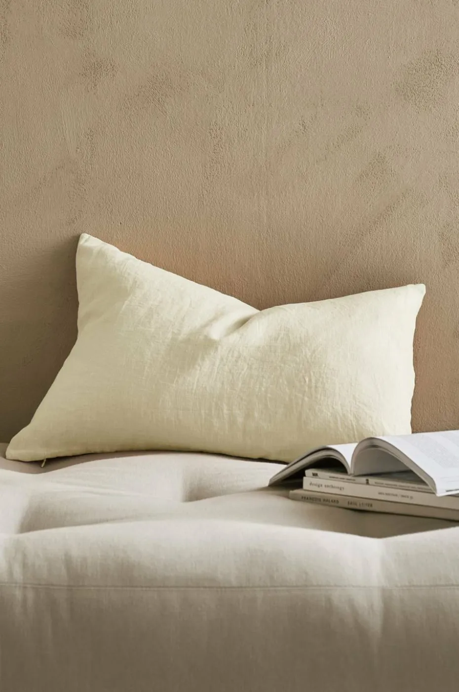 Ellos Home Putetrekk Candice Zip i vasket lin 40x60 cm