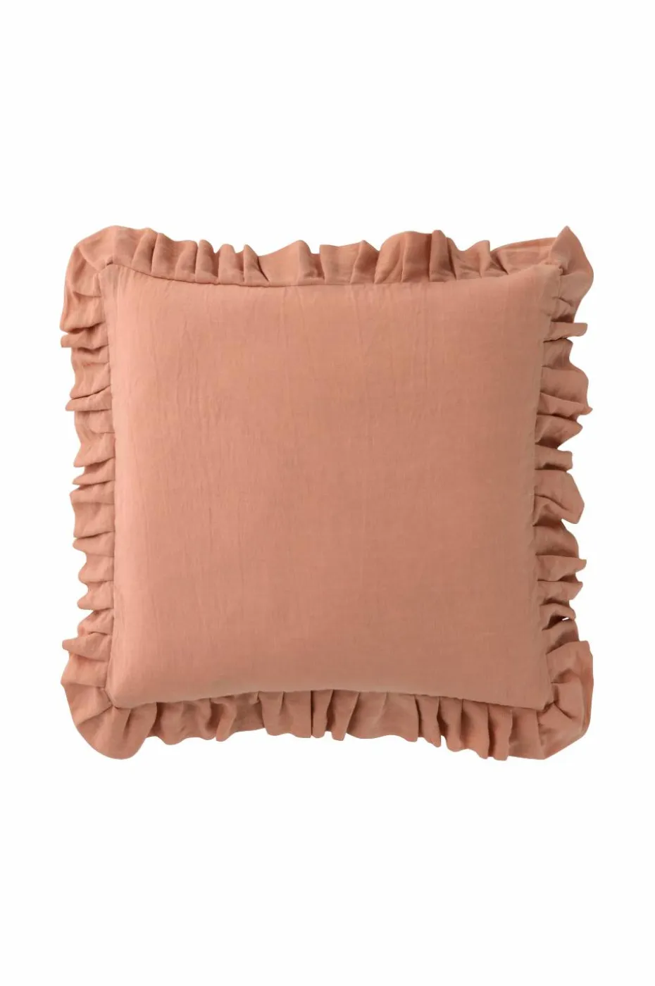 Ellos Home Putetrekk Candice Frill i vasket lin