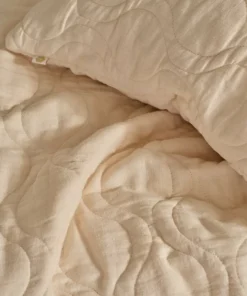 Ellos Home Putetrekk Elly Quilted i resirkulert halvlinne