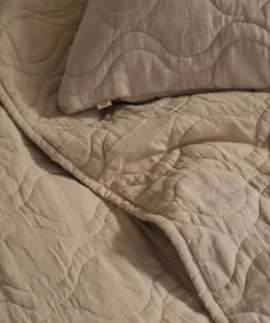 Ellos Home Putetrekk Elly Quilted i resirkulert halvlinne