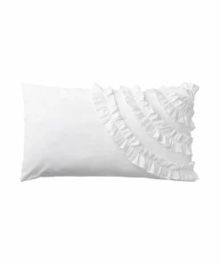 Ellos Home Putetrekk Juliette Curve Frill i vasket bomull