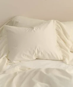 Ellos Home Putetrekk Juliette Giant Frill i vasket bomull