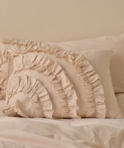 Ellos Home Putetrekk Juliette Curve Frill i vasket bomull