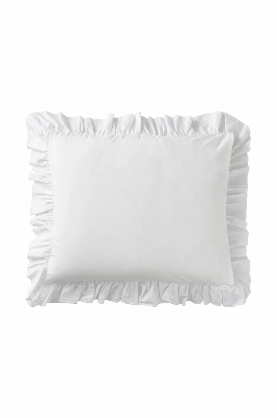 Ellos Home Putetrekk Juliette Elastic Frill i vasket bomull